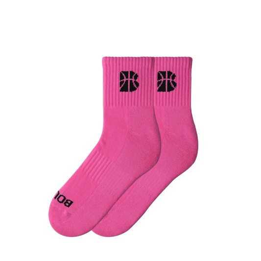 Ankle Mid Socks - Pink